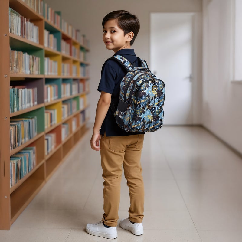 St.Right Backpack-Game-Start-3 Cmprt-18 In-Boys (Polyester) Grey \ 30X20X45 - Image 2